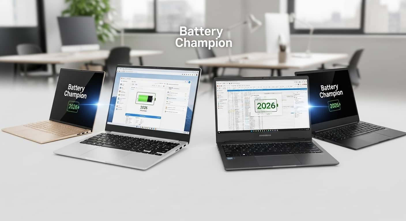 4 Best Business Laptops With Long Battery Life in 2026 (Battery Champions for All-Day Work)