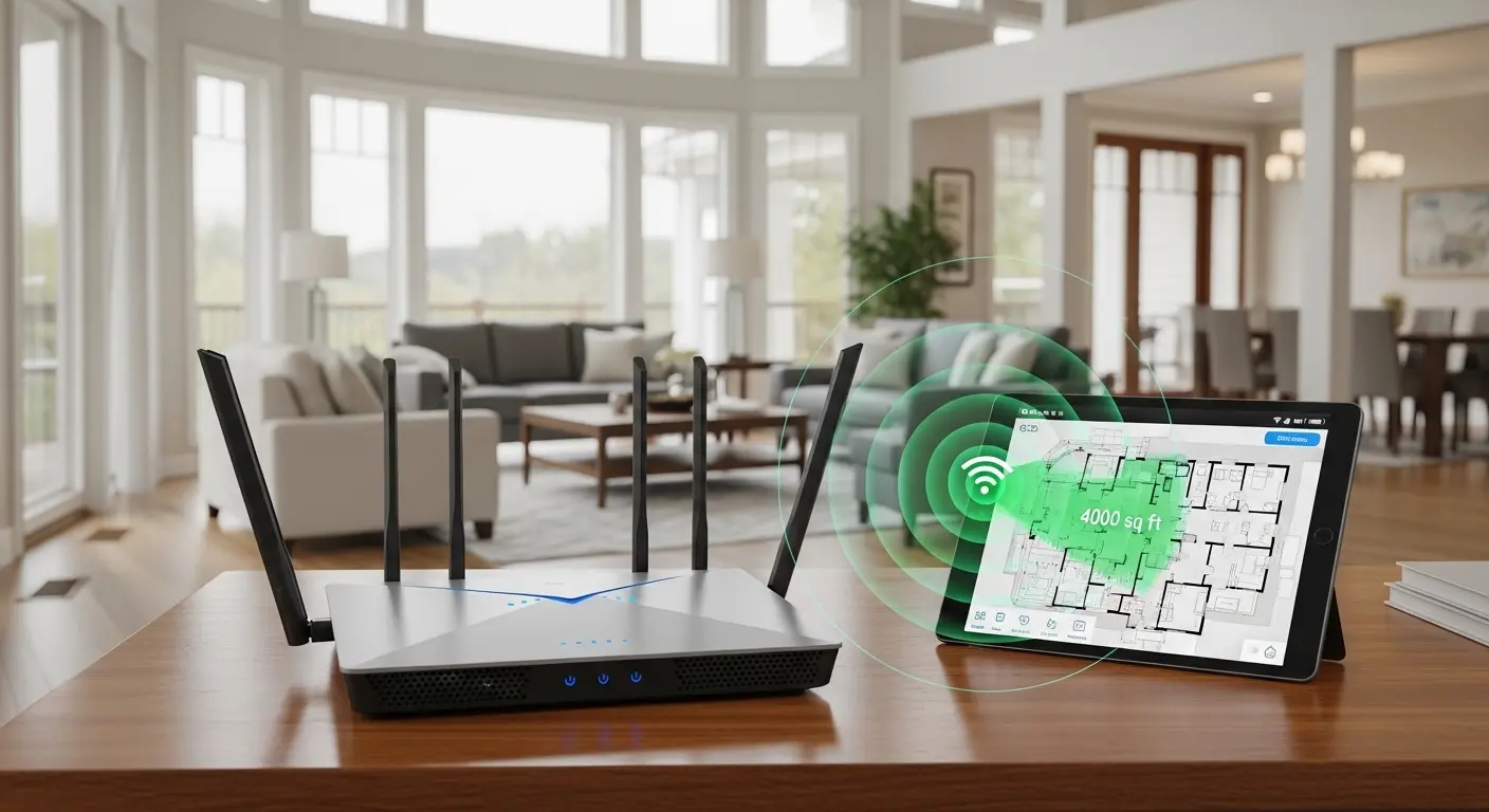 Best WiFi Router for 4000 Sq Ft House